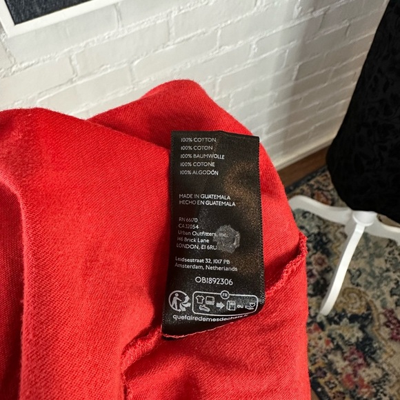 Kimchi Blue Scorpio Red Lettuce Edge Babydoll Tee - Picture 8 of 9